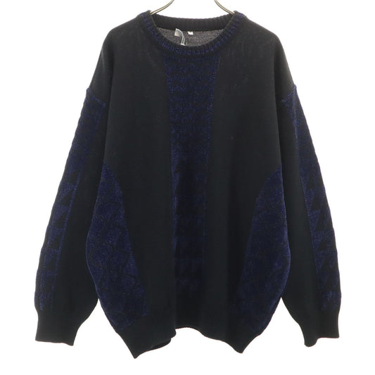 CRUCIANI Italian Wool Blend Sweater Black Size XL
