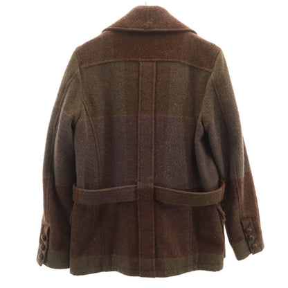 SHAREEF Wool Jacket w/ Covered Buttons Brown Size 1