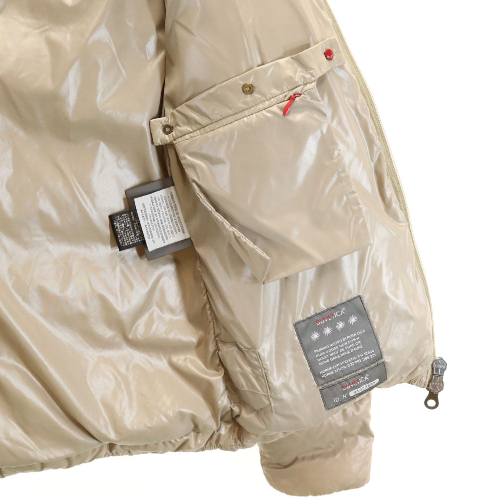 DUVETICA Adhara Bulgarian Made Down Jacket Beige Size 38