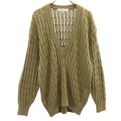 Christian Dior SPORTS 90s V-Neck Sweater Olive Size M