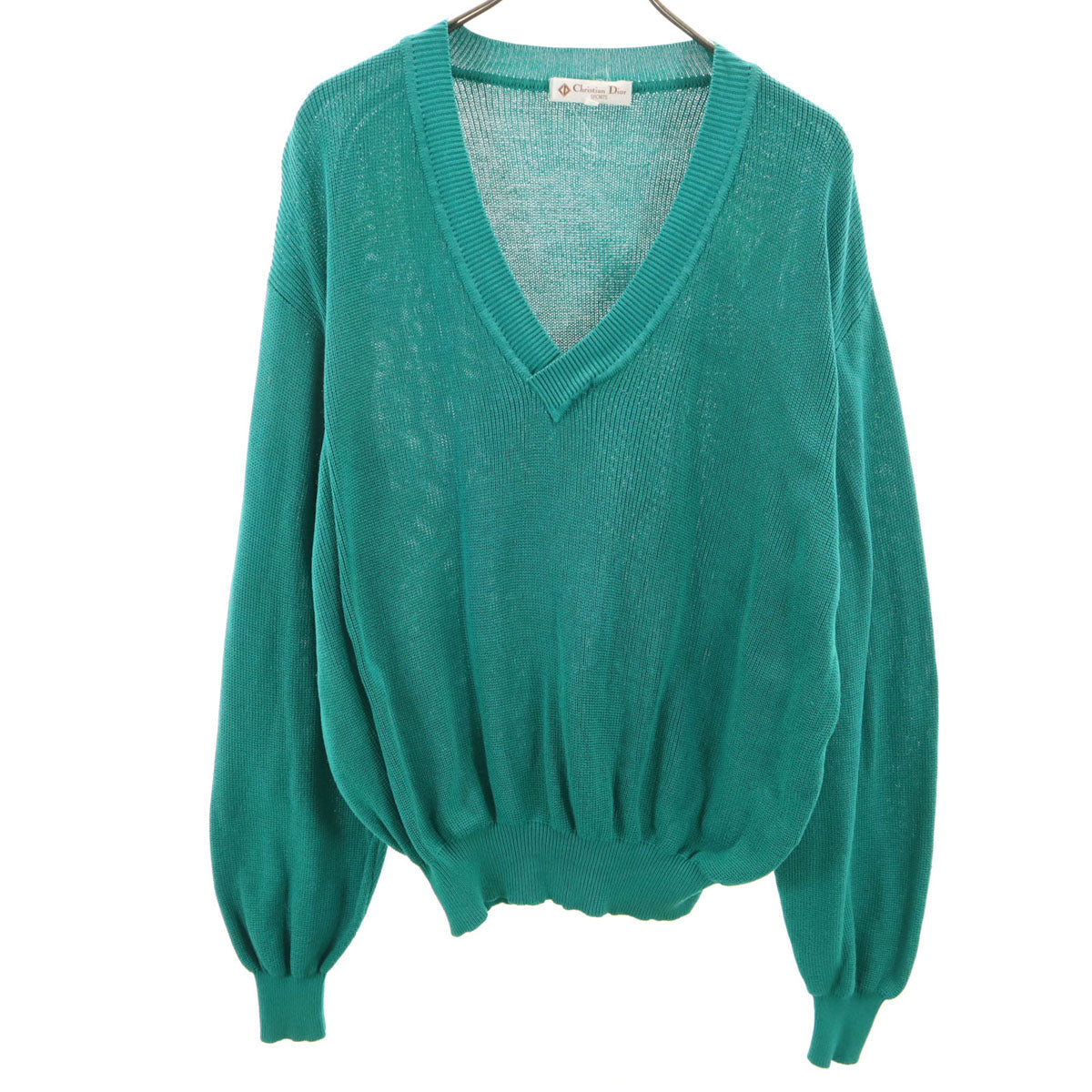 Christian Dior SPORTS 90s V-Neck Knit Green Size L