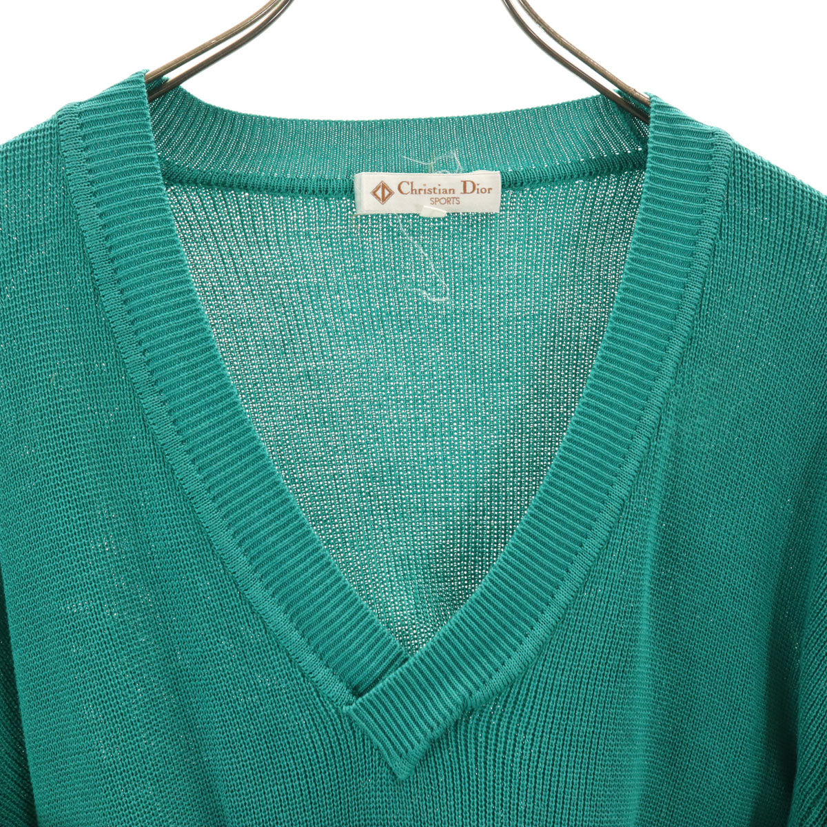 Christian Dior SPORTS 90s V-Neck Knit Green Size L