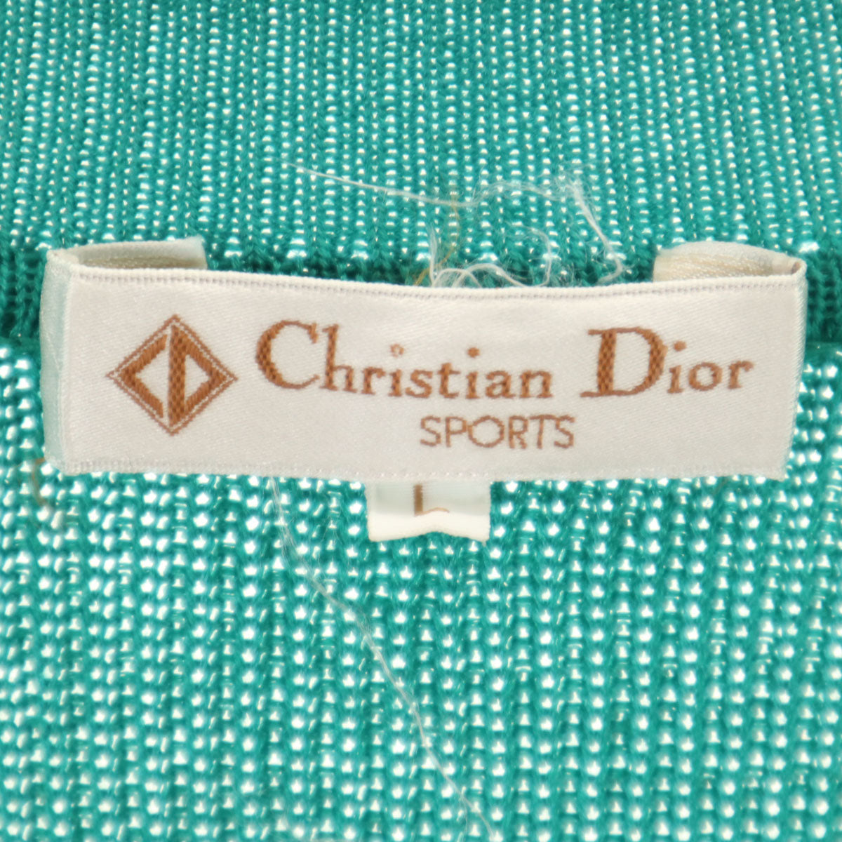 Christian Dior SPORTS 90s V-Neck Knit Green Size L