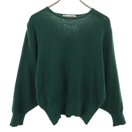 Christian Dior 90s Vintage Long Sleeve Sweater Green Size M