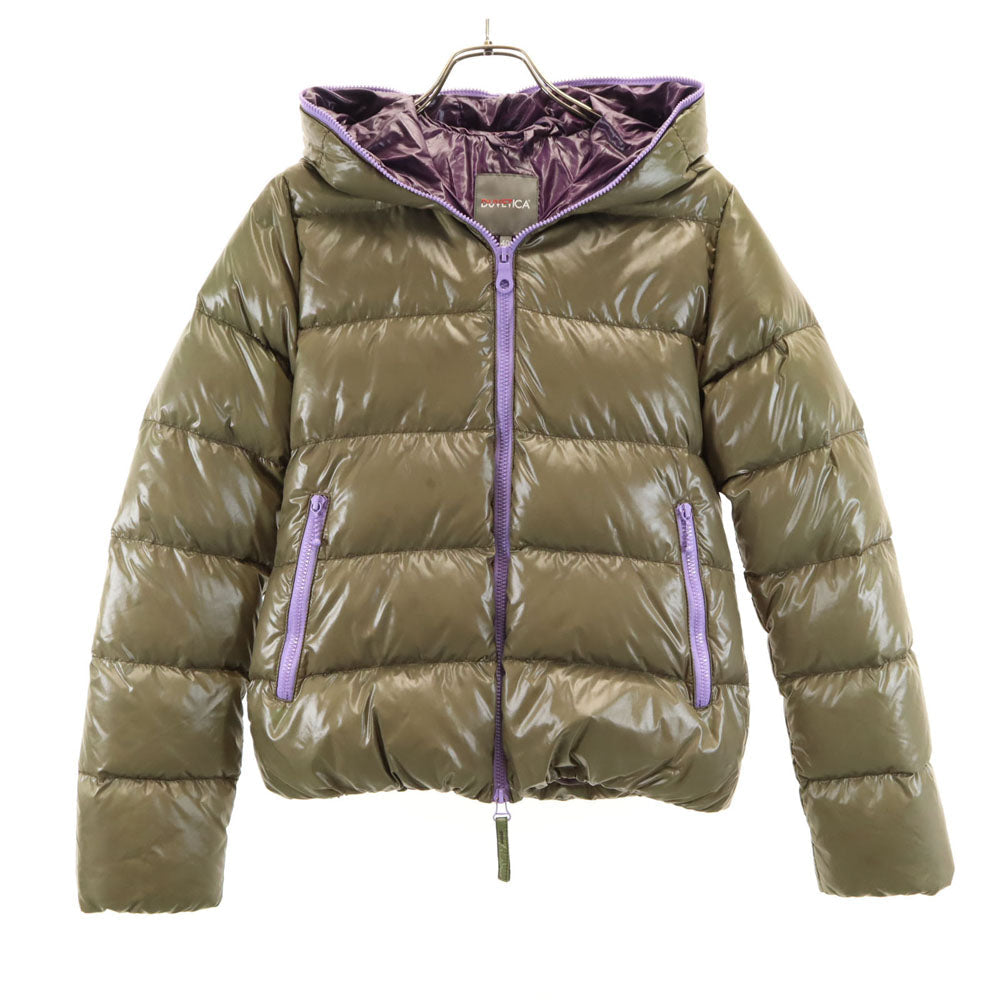 DUVETICA Thia Packable Down Jacket Olive Green Size 40
