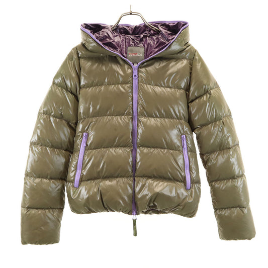 DUVETICA Thia Packable Down Jacket Olive Green Size 40