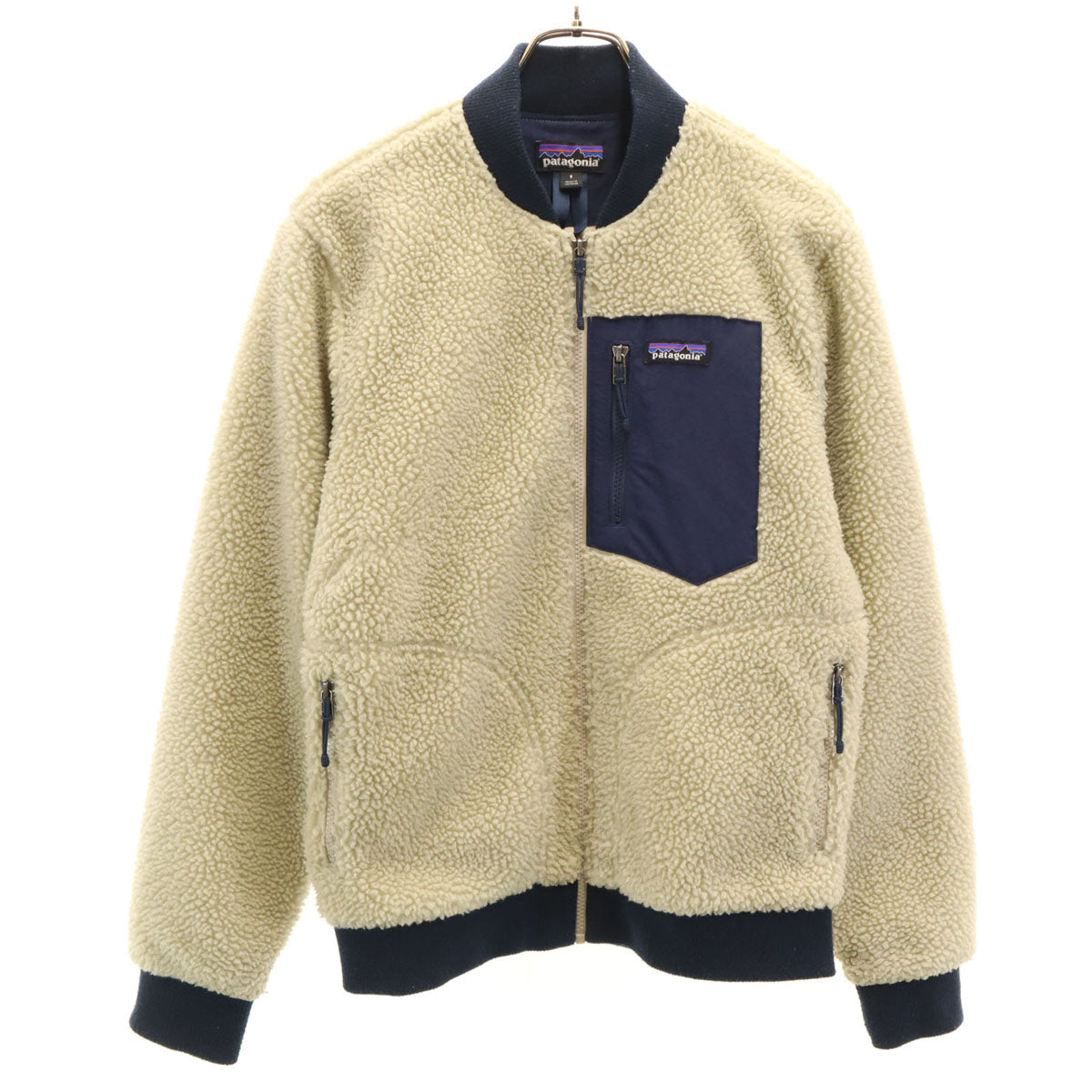 Patagonia AW 20AW Retro-X Bomber Fleece Jacket Beige Size S