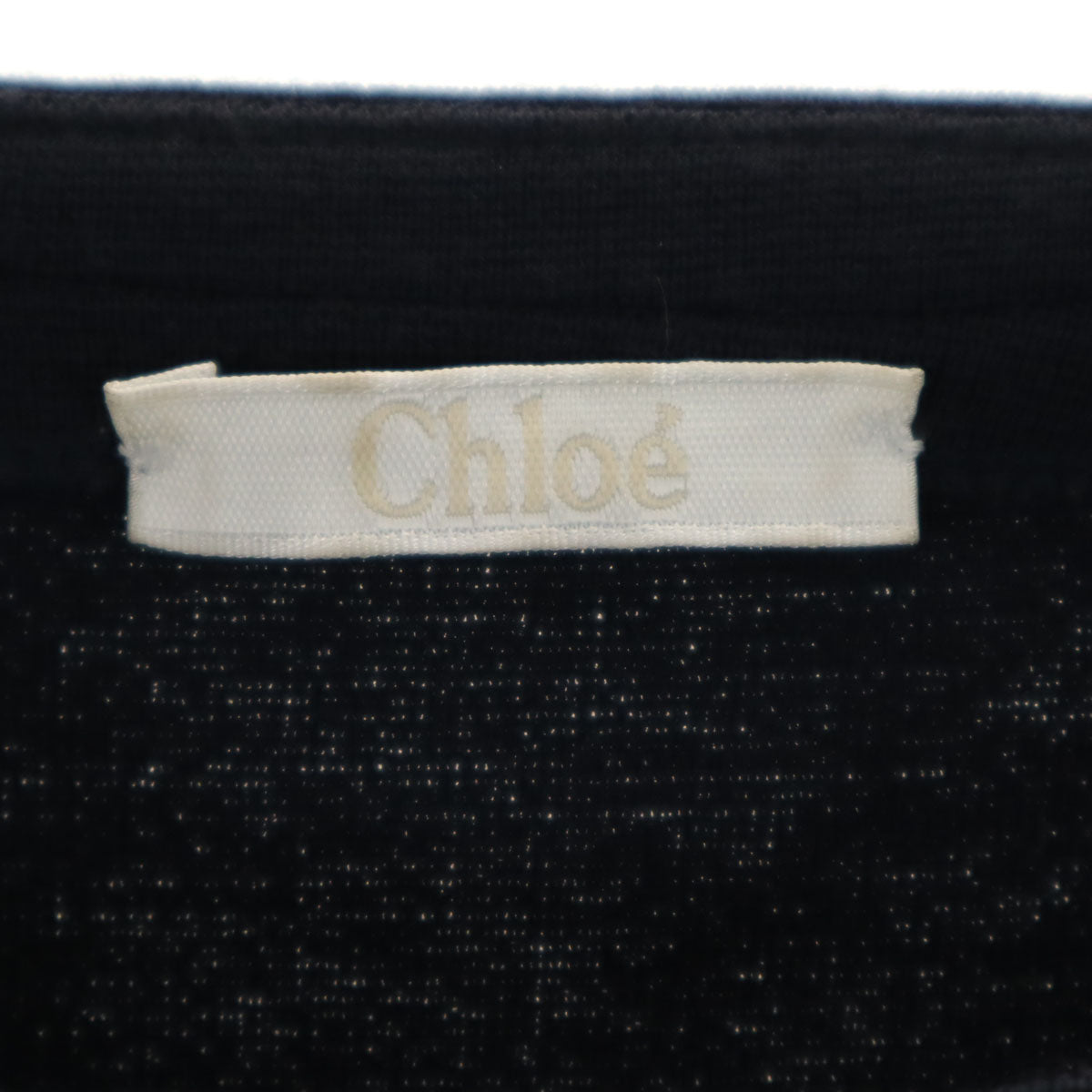 Chloe Italian Made Long Sleeve Sweater Navy Size XS