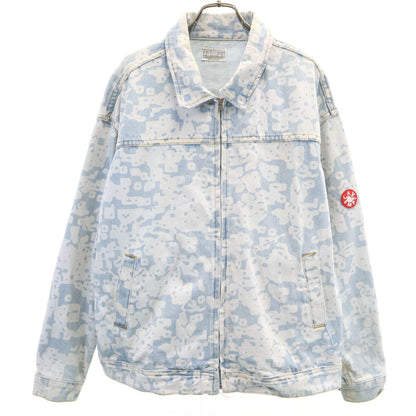 C.E Made in Japan All-Over Pattern Denim Ice Blue Jacket