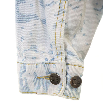 C.E Made in Japan All-Over Pattern Denim Ice Blue Jacket