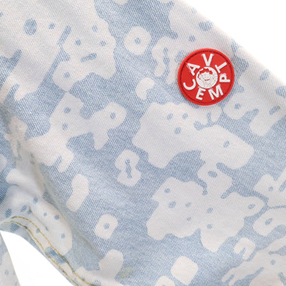 C.E Made in Japan All-Over Pattern Denim Ice Blue Jacket