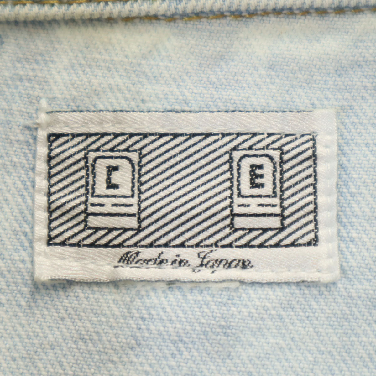 C.E Made in Japan All-Over Pattern Denim Ice Blue Jacket