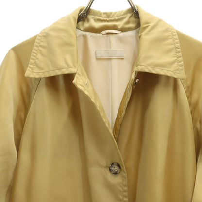 PRADA Italian Beige Spring Balmacaan Coat Size 44