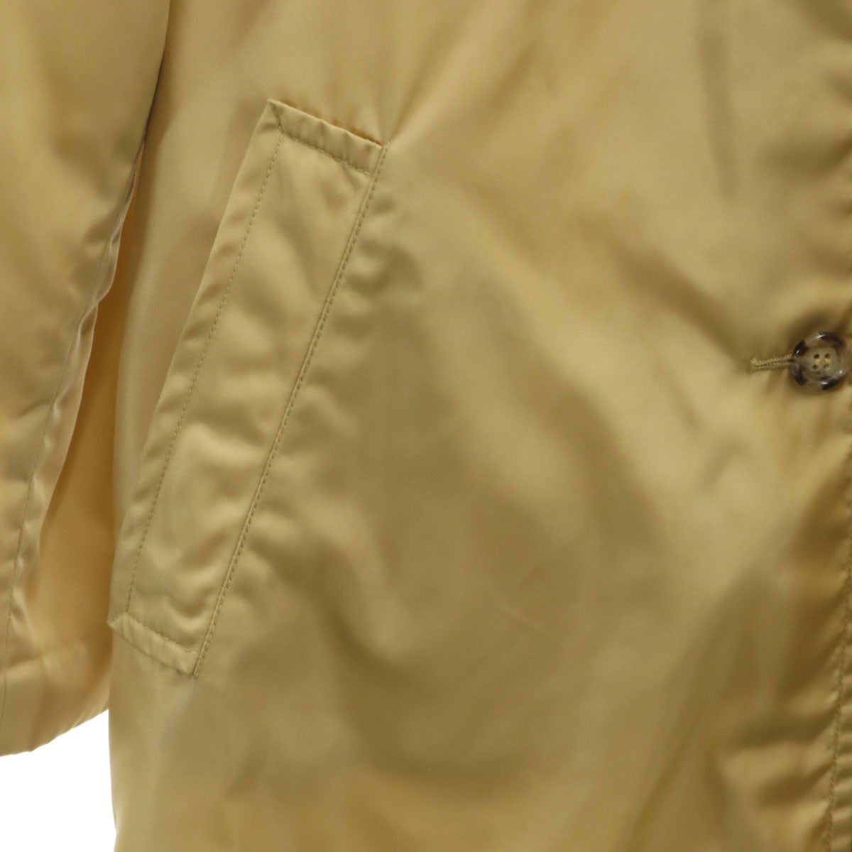 PRADA Italian Beige Spring Balmacaan Coat Size 44