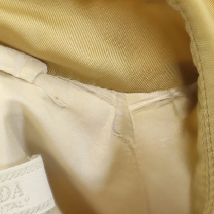 PRADA Italian Beige Spring Balmacaan Coat Size 44