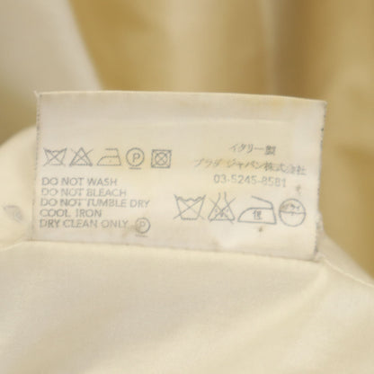 PRADA Italian Beige Spring Balmacaan Coat Size 44