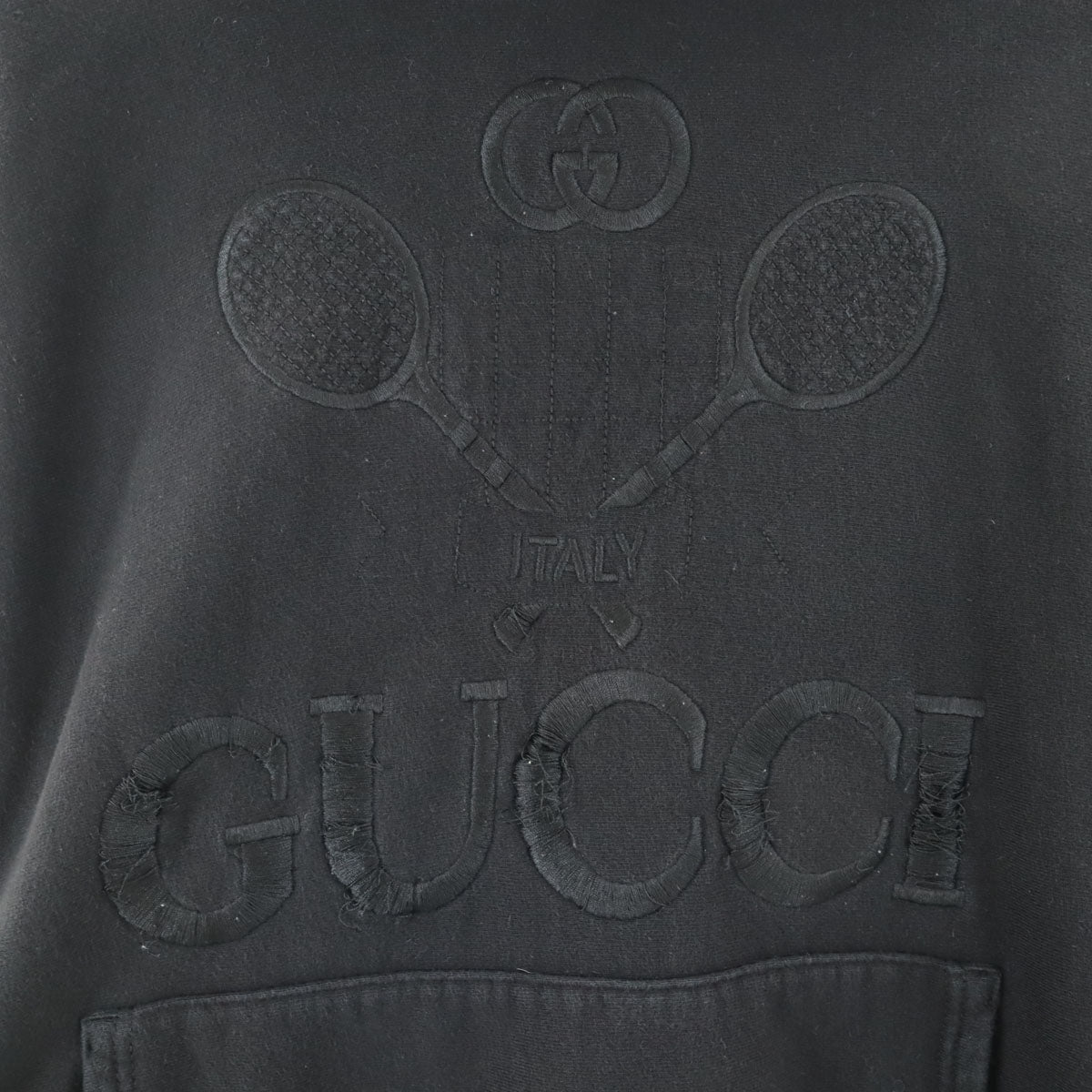GUCCI Italian Black Hoodie Size XS