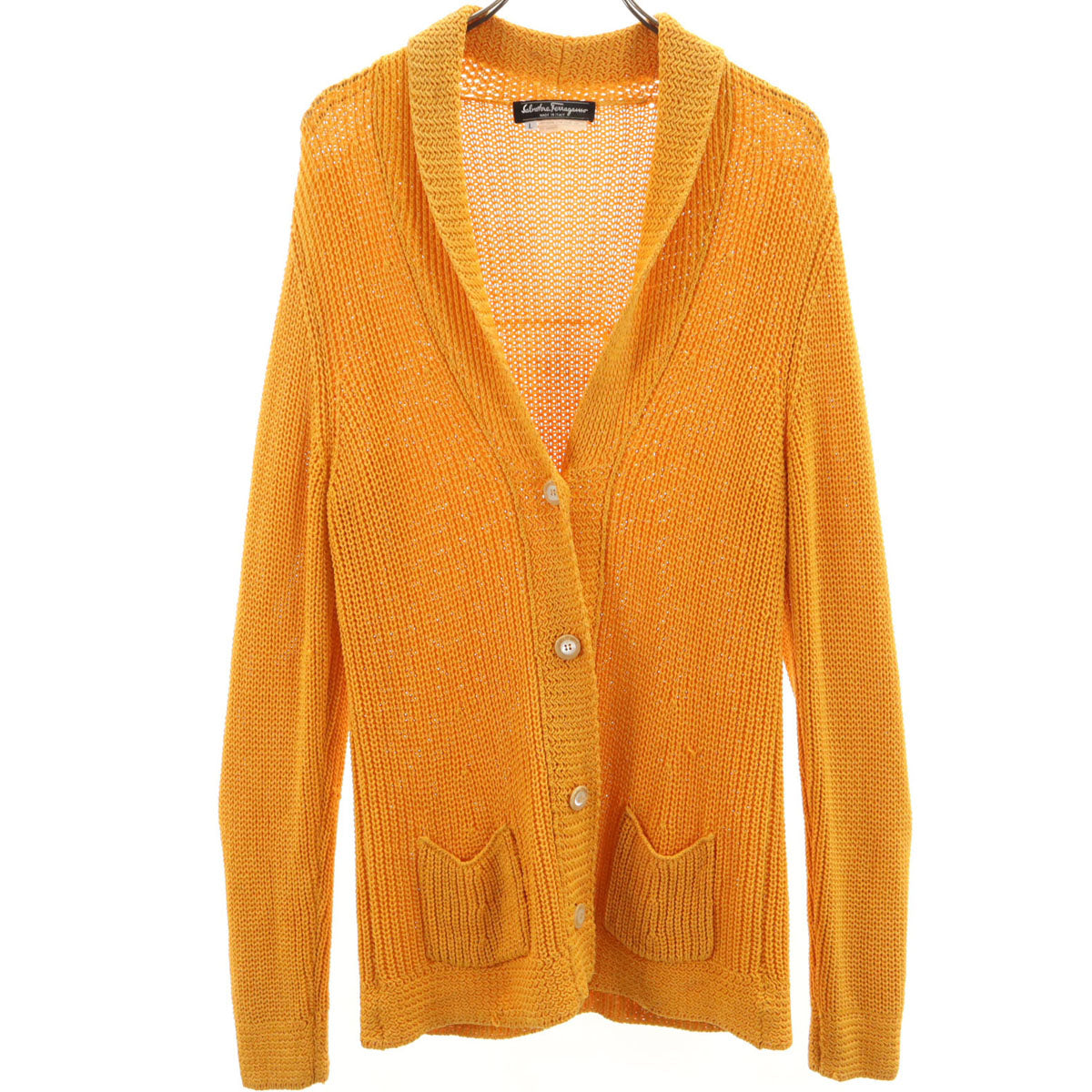 Salvatore Ferragamo Italian Shawl Collar Cardigan Size L