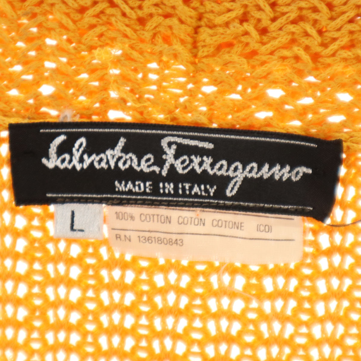 Salvatore Ferragamo Italian Shawl Collar Cardigan Size L