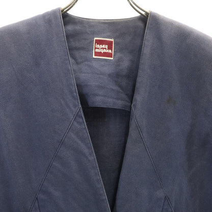 ISSEY MIYAKE 70s Vintage Linen Jacket Navy Size JP 9
