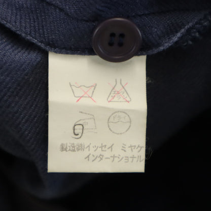 ISSEY MIYAKE 70s Vintage Linen Jacket Navy Size JP 9