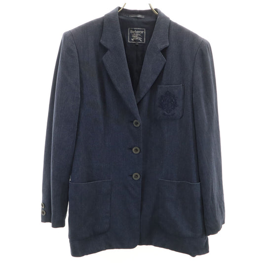 Burberrys 90s Vintage Tailored Blazer Navy Size JP 11