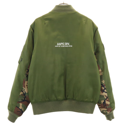 Aape BY A BATHING APE MA-1 Bomber Jacket Padded Khaki Size M
