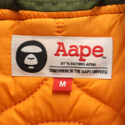 Aape BY A BATHING APE MA-1 Bomber Jacket Padded Khaki Size M