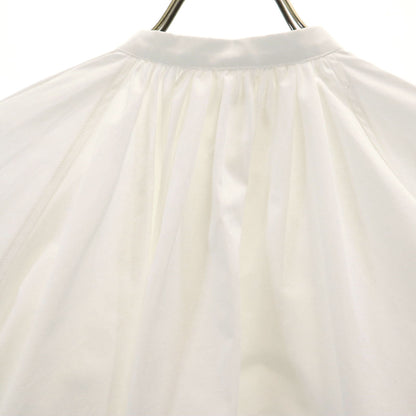 JIL SANDER Italian Long Sleeve Gathered Blouse White Size 34