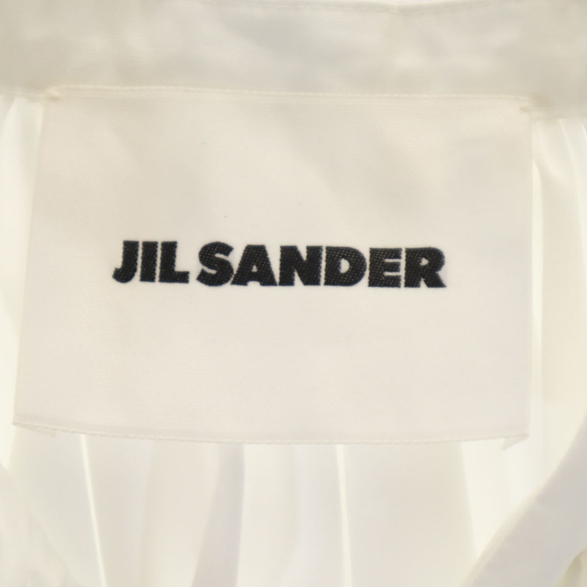 JIL SANDER Italian Long Sleeve Gathered Blouse White Size 34