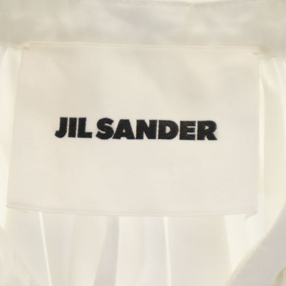 JIL SANDER Italian Long Sleeve Gathered Blouse White Size 34