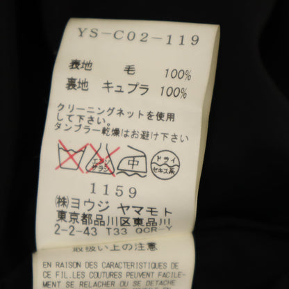 Y's Japanese Chesterfield Coat Black Size 2