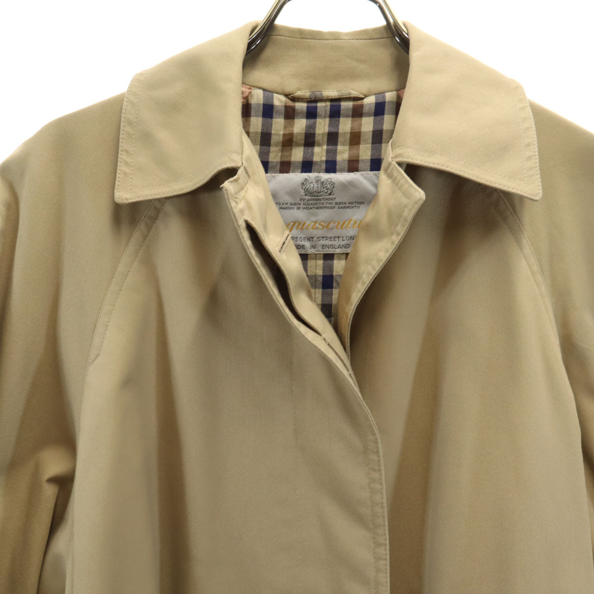 Aquascutum 80s Vintage Balmacaan Coat Beige