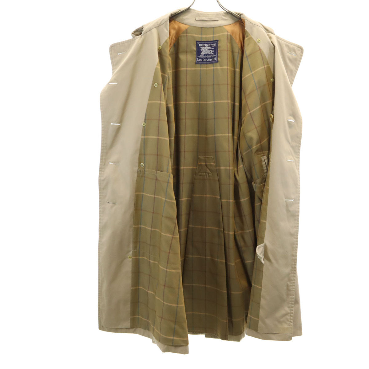 Burberrys 90s UK Made Vintage Trench Coat Beige Size 52