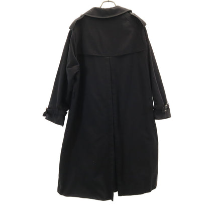 Burberrys 80s Vintage Trench Coat Black Size 16