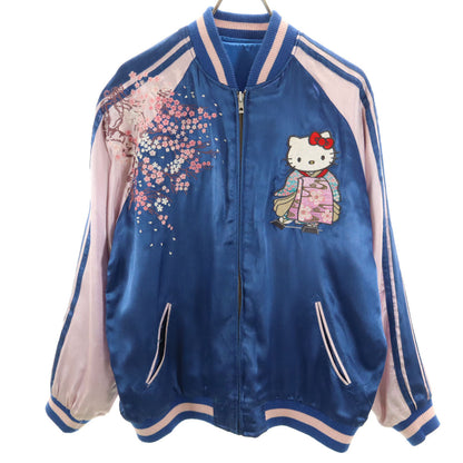 TENSTLIKE Hello Kitty Reversible Sukajan Blue Size XL