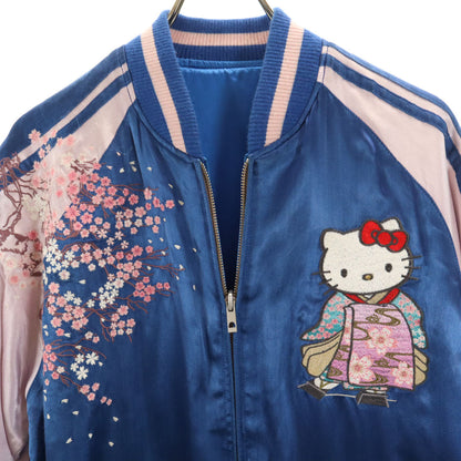 TENSTLIKE Hello Kitty Reversible Sukajan Blue Size XL
