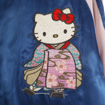 TENSTLIKE Hello Kitty Reversible Sukajan Blue Size XL