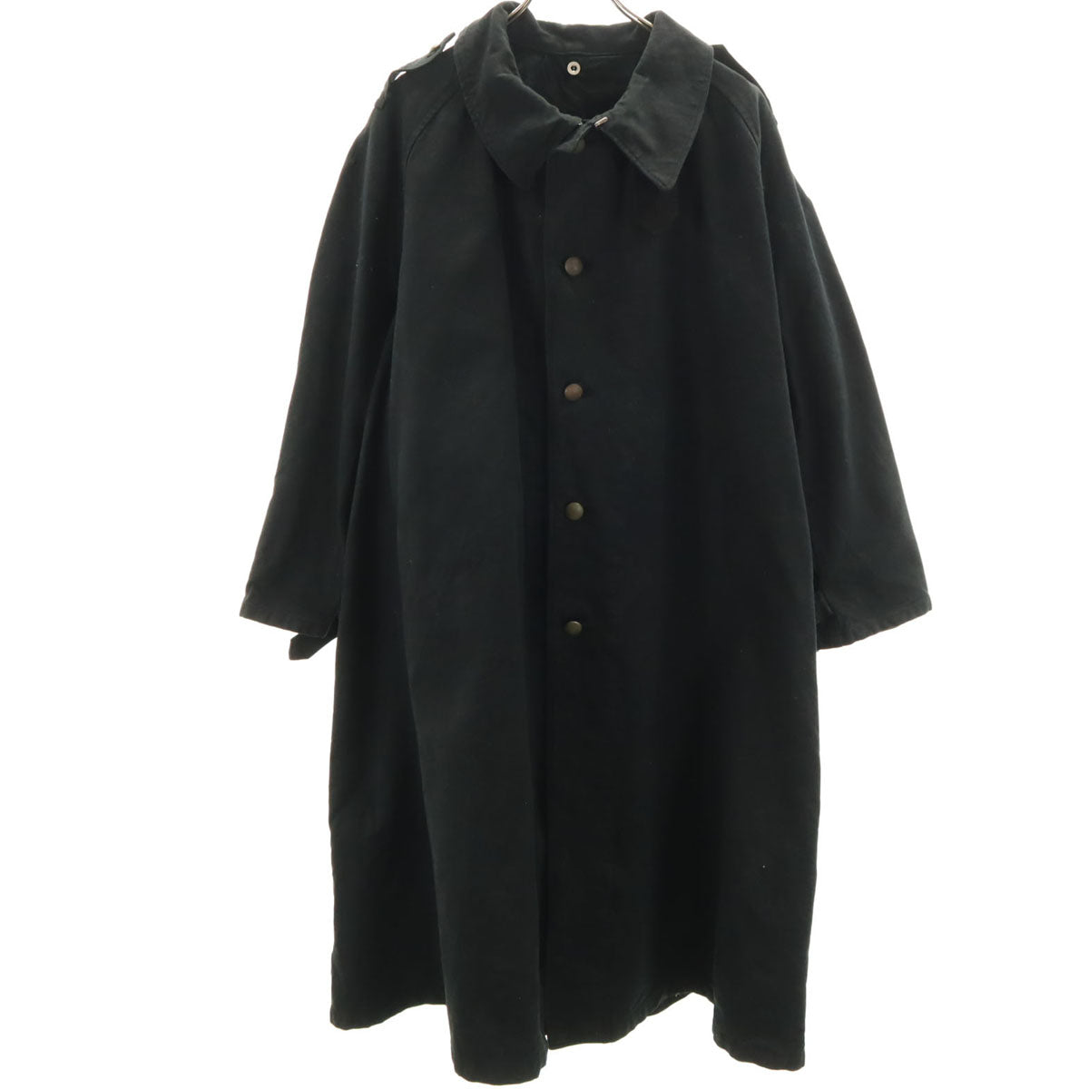 FRENCH ARMY 50s M35 Overdyed Motorcycle Coat Black