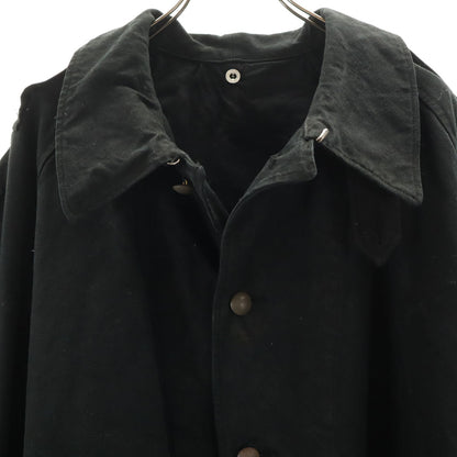 FRENCH ARMY 50s M35 Overdyed Motorcycle Coat Black