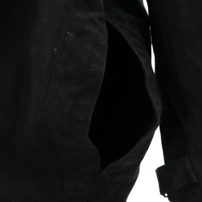 FRENCH ARMY 50s M35 Overdyed Motorcycle Coat Black