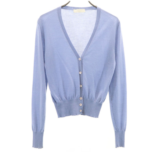 PRADA Italian Cashmere V-Neck Long Sleeve Cardigan Size 40