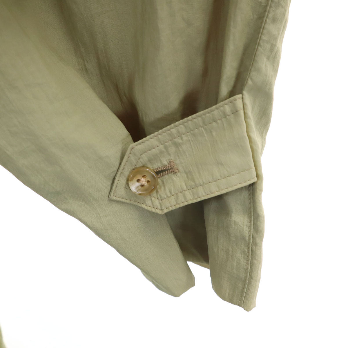 LANVIN 90s Packable Balmacaan Coat Olive