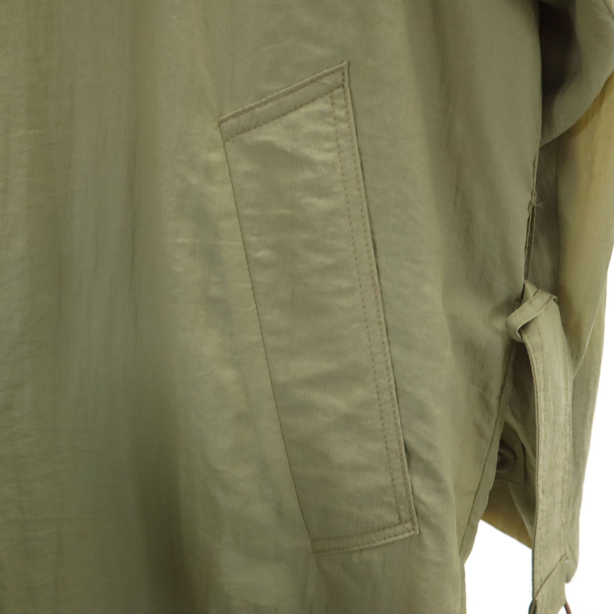 LANVIN 90s Packable Balmacaan Coat Olive