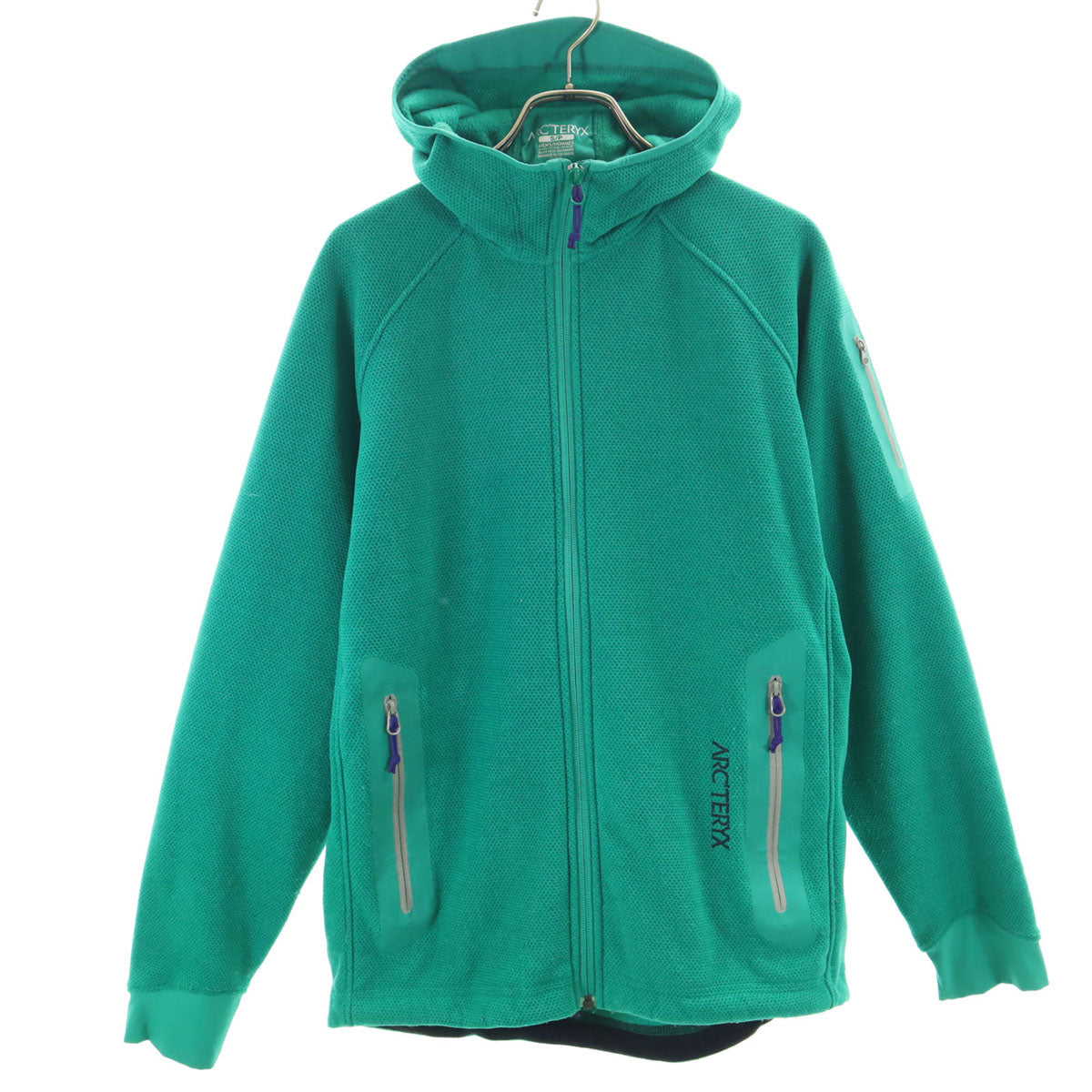 ARC'TERYX Polartec Strato Hoodie Fleece Jacket Green Size S