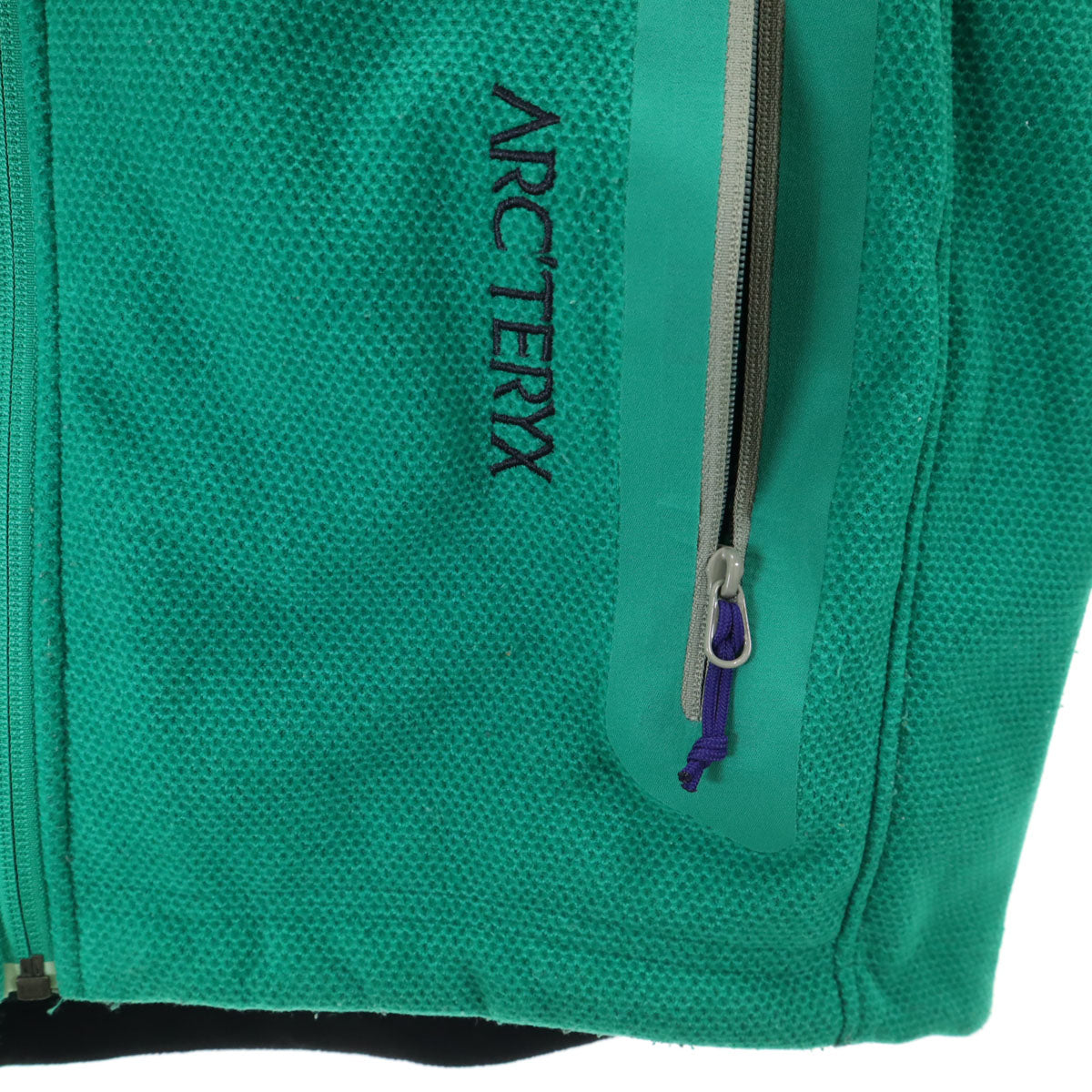 ARC'TERYX Polartec Strato Hoodie Fleece Jacket Green Size S
