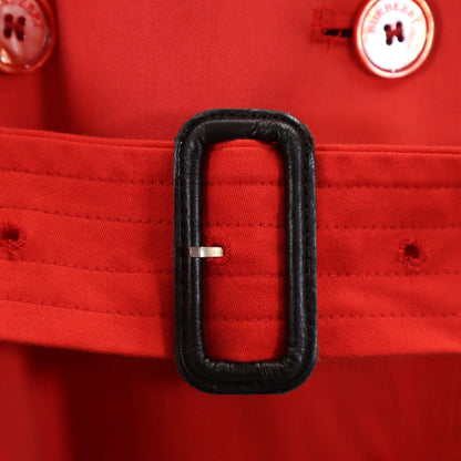 BURBERRY LONDON Made in UK Trench Coat Red Size 6