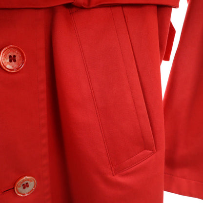 BURBERRY LONDON Made in UK Trench Coat Red Size 6