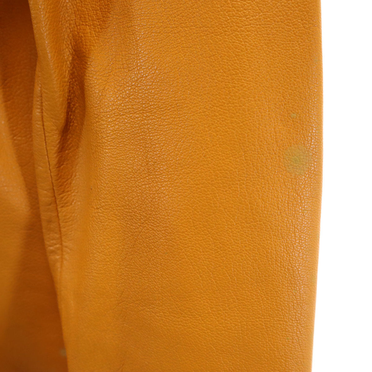 PRADA Italy Leather Long Sleeve Button-Up Size 44