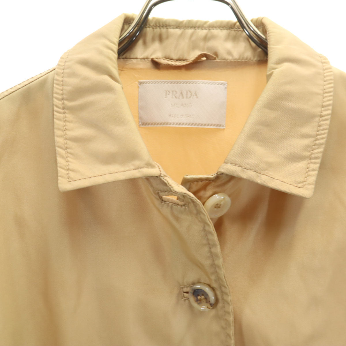 PRADA Italian Made Nylon Jacket Beige Size M
